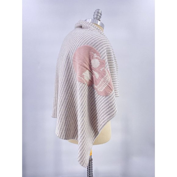 Skull Baby Cashmere Scarf NWT 40”x28” (B9) - Picture 1 of 9